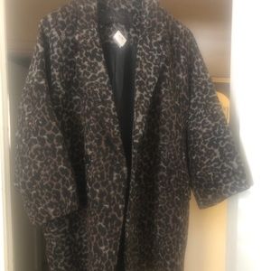Coach leopard winter coat